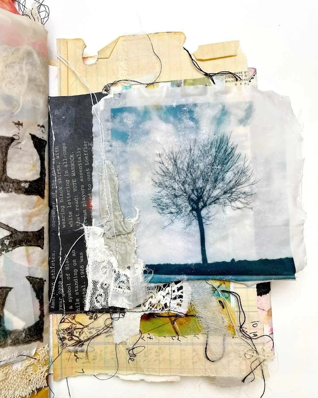 It&rsquo;s August and in @TheRobensNest we are playing with photo transfer and ways to mix them into your art journals and book making process. 🩷 🪡
⠀⠀⠀⠀⠀⠀⠀⠀⠀
Have fun Nesters! 🪺