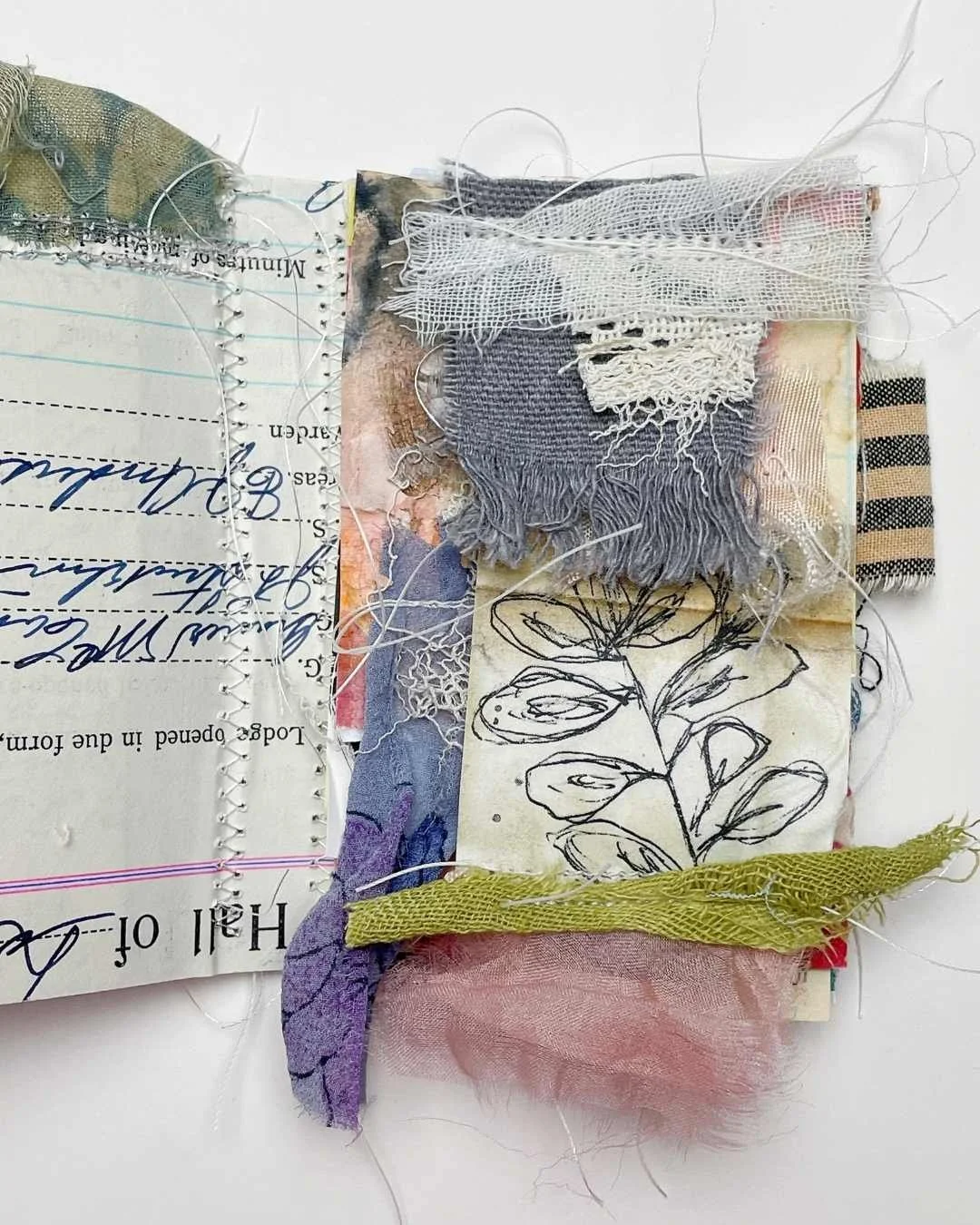 Tiny Fabric Books from Scraps by Roben-Marie Smith
