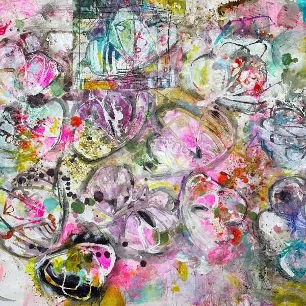 Easy Collage Papers Using Stencil Masks (No Gelli Plate)