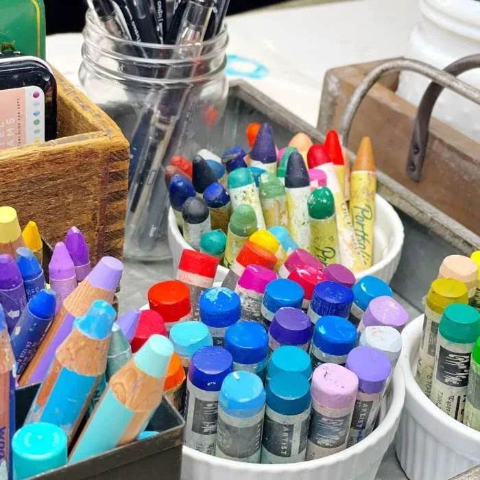 Paint Sticks and Oil Pastels for Creative Exploration | Roben-Marie Smith