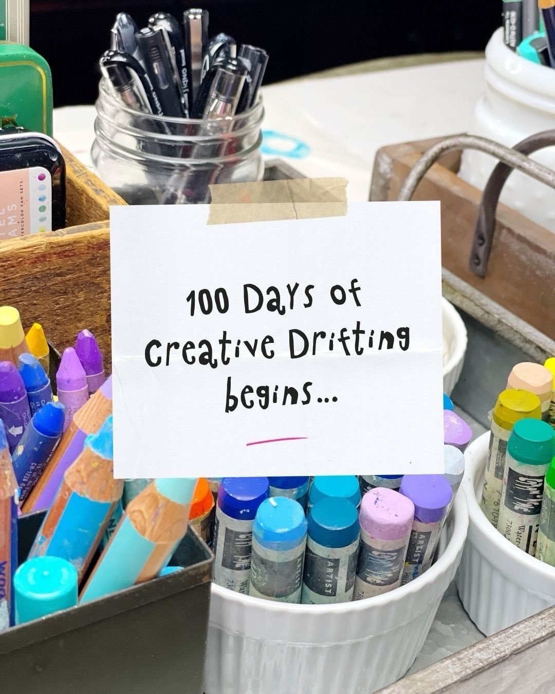 Year ten of the 100 Day Project.

For nine years, I chose themes where I felt confident&mdash;little books, collages, things I knew how to make. This year, I&rsquo;m choosing sketching. Something that feels less familiar and more uncertain.

I&rsquo;