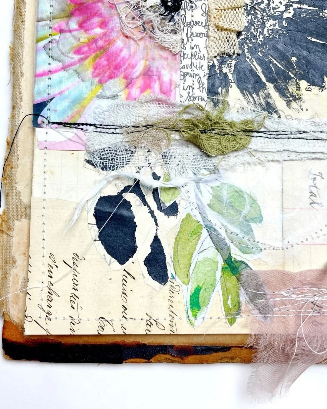 You know that feeling when you watch another artist create and suddenly think, &ldquo;Wait&hellip; you can DO that?!&rdquo;

Like when you realize fabric can live happily next to paper. Or that stitching isn&rsquo;t just for quilts - it can hold a wh