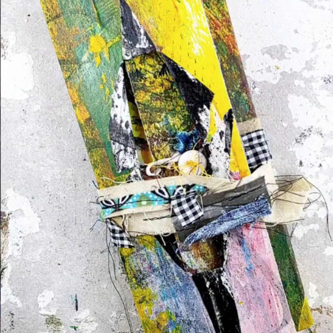 Bold &amp; Textured Fabric-Wrapped Flip Book by Dawn Whitehand