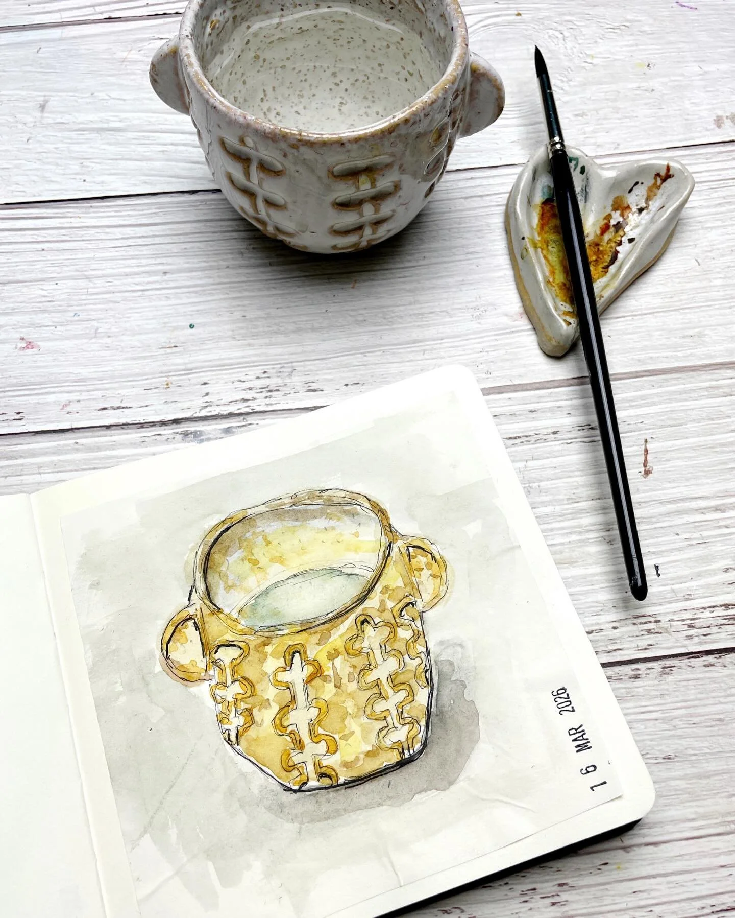 Well&hellip; this one got a little wonky 🤣

Cups are harder than they look&mdash;so many angles when they really just want to be round.

This is my (slightly fancy) water cup, and those little side handles? Definitely giving off Dumbo octopus vibes 