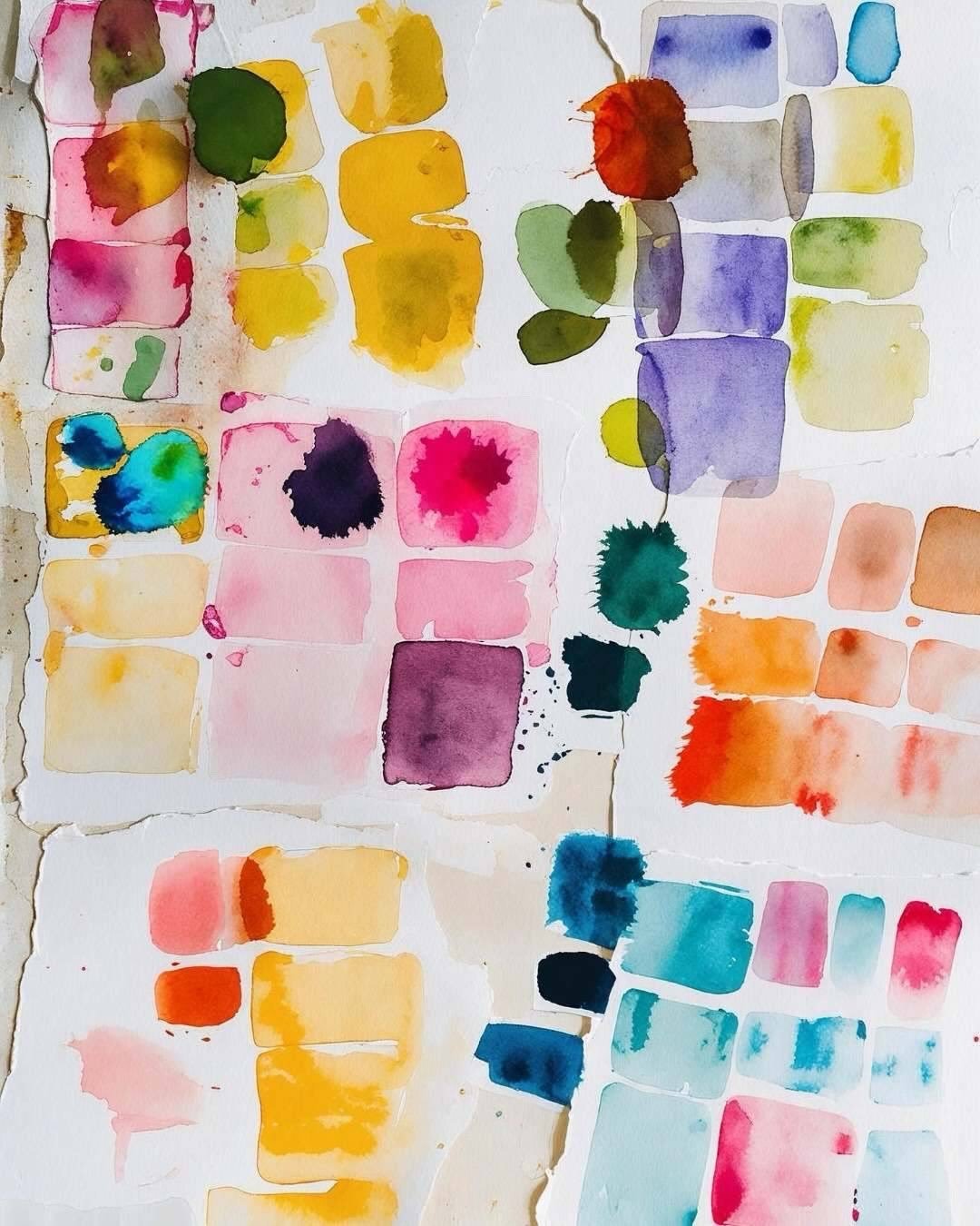 A little sneak peek of something I&rsquo;ve been playing with&hellip; 

Watercolor swatches. Creative fiddling. And something pretty special taking shape for The Roben&rsquo;s Nest members in May.

#watercolorswatches #watercolor @therobensnest #wate