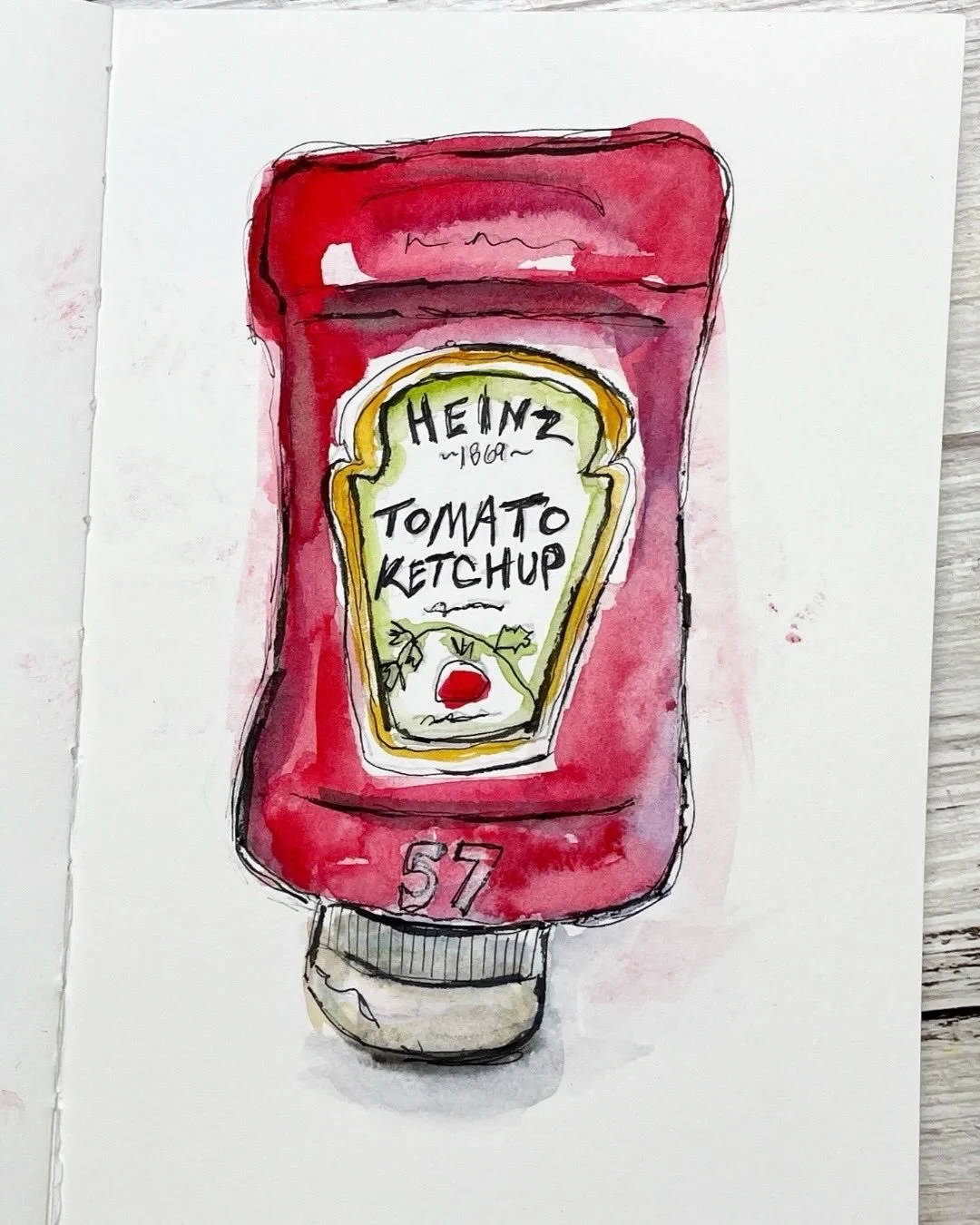 Heinz Tomato Ketchup with pens, pencils and watercolors - Day 47 🍅

I am finding that I struggle to come up with ideas for what to sketch. Per @jennymuncaster grabbing something from the kitchen is perfect for those times. 

100 Days of Creative Dri