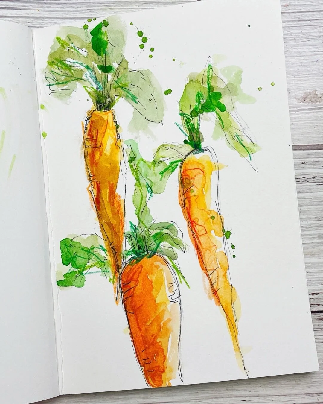 Carrot sketches for Day 55 with pen, watercolor and colored pencils. 🥕

100 Days of Creative Drifting: a Sketching Practice #dothe100dayproject #sketchbook #sketching #artjournal #mixedmedia