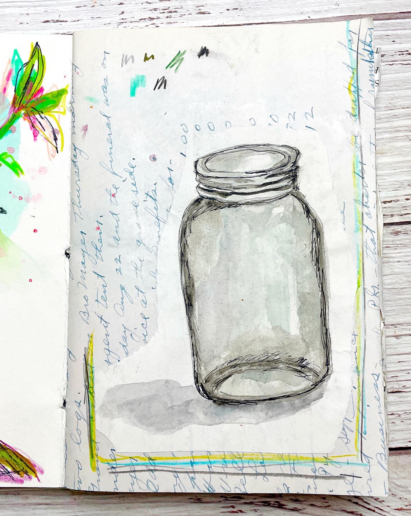 Glass jar - Day 69. 🫙

100 Days of Creative Drifting: a Sketching Practice #dothe100dayproject #sketchbook #sketchbook