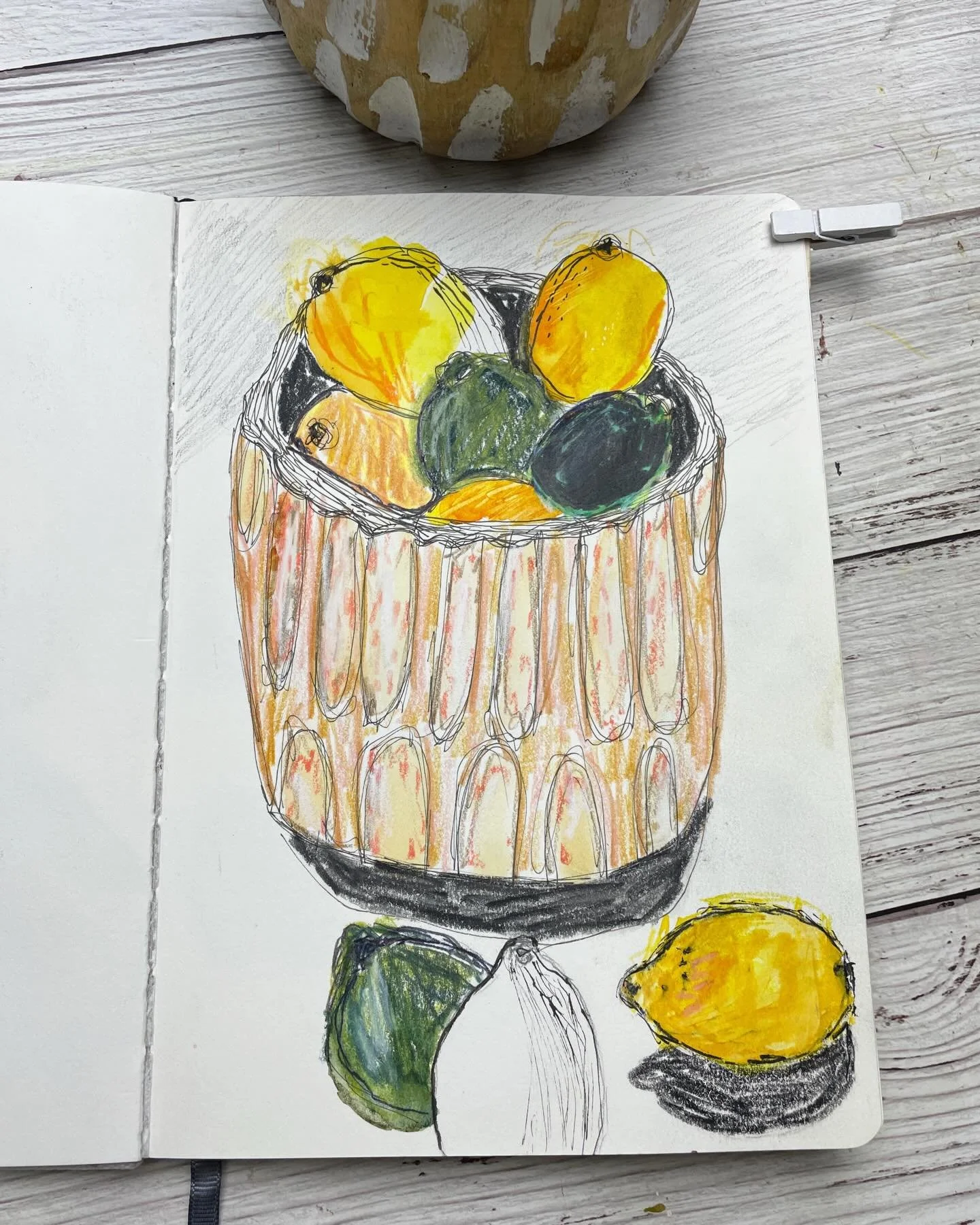 Lemons and limes - Day 70. 🍋 🍋&zwj;🟩

100 Days of Creative Drifting: a Sketching Practice #dothe100dayproject #sketchbook #sketchbook #artistsketchbook