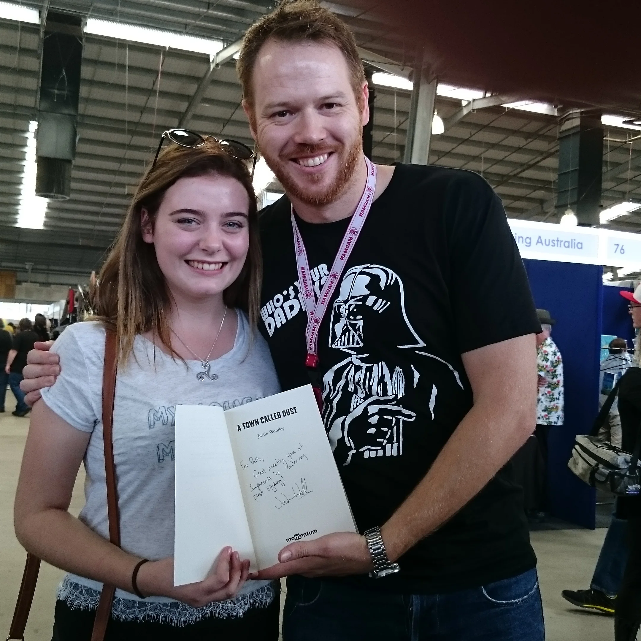 This is Paris, she was the first person to buy and have me sign A Town Called Dust for her. She is terrifically wonderful