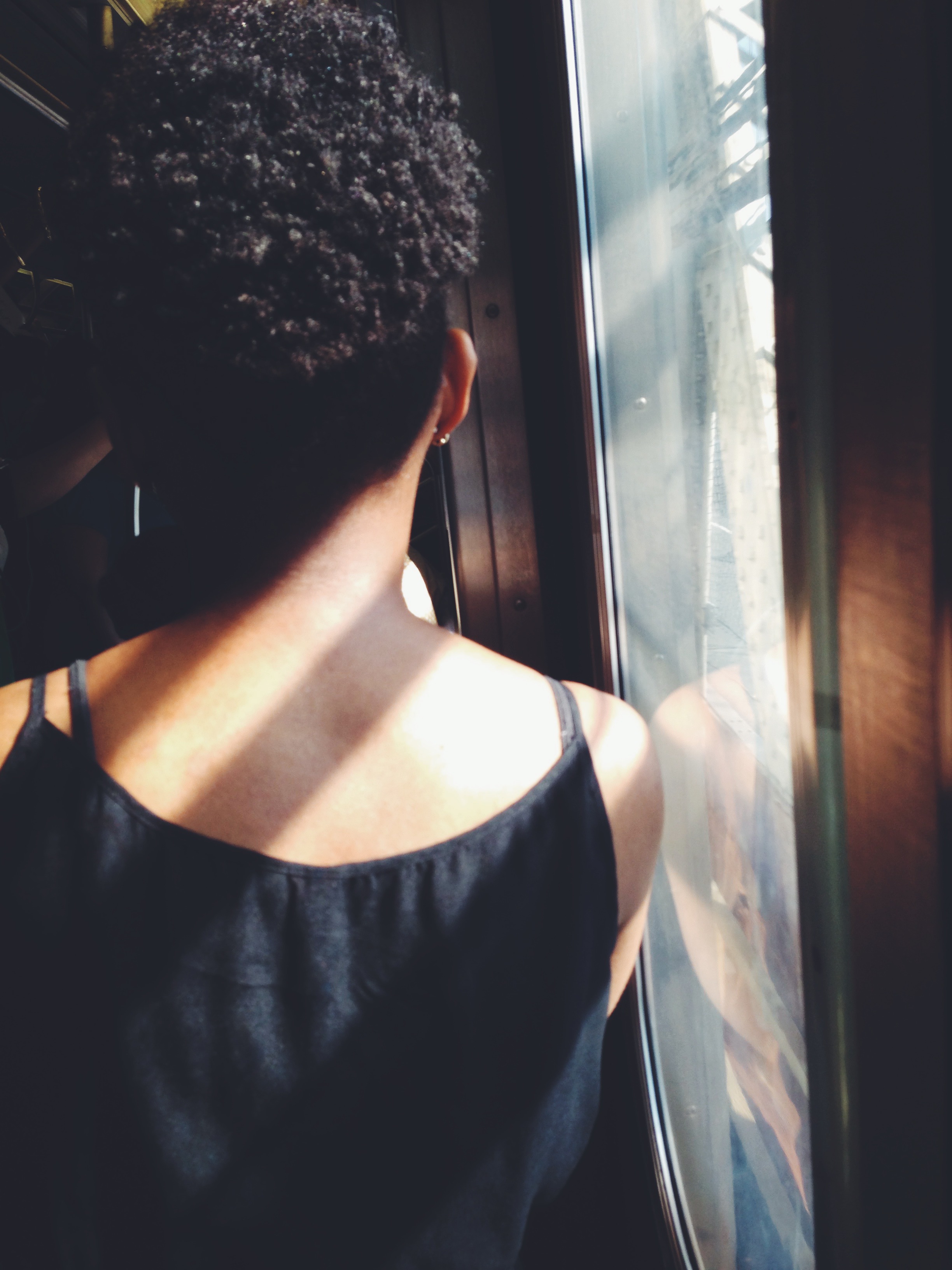 Woman on the Q-Train