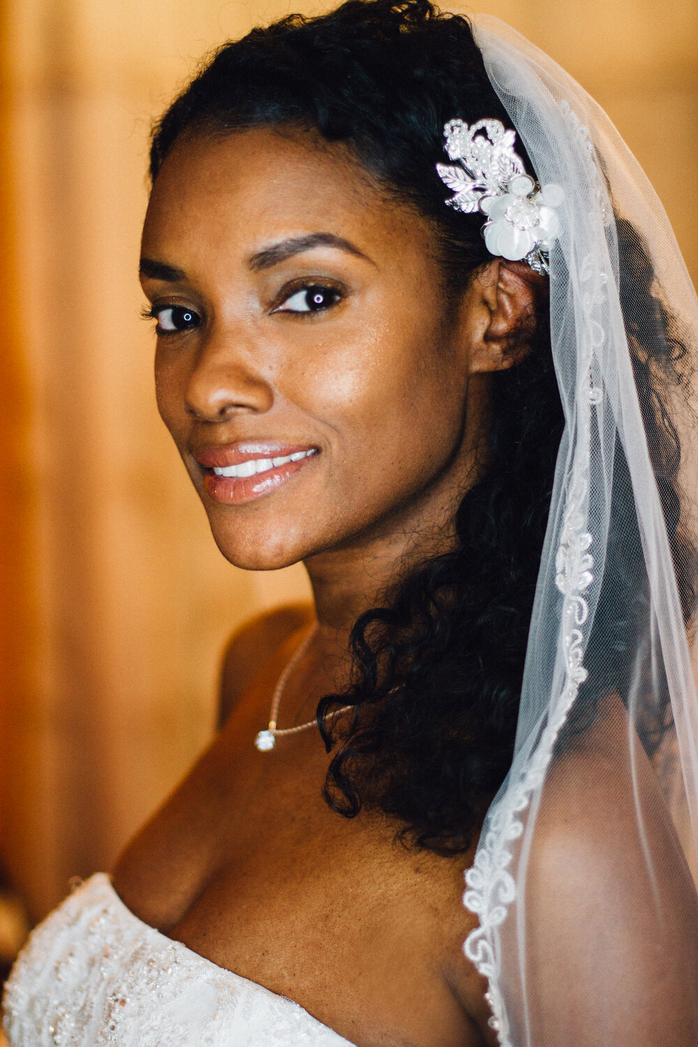  Lisa, in her wedding gown 