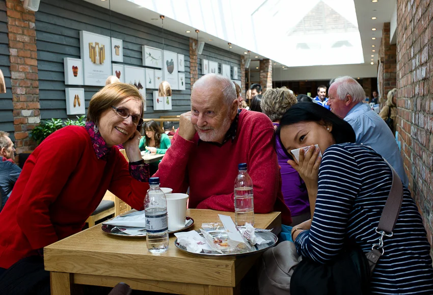 Bicester Village, Food interlude before more shopping, June 2013
