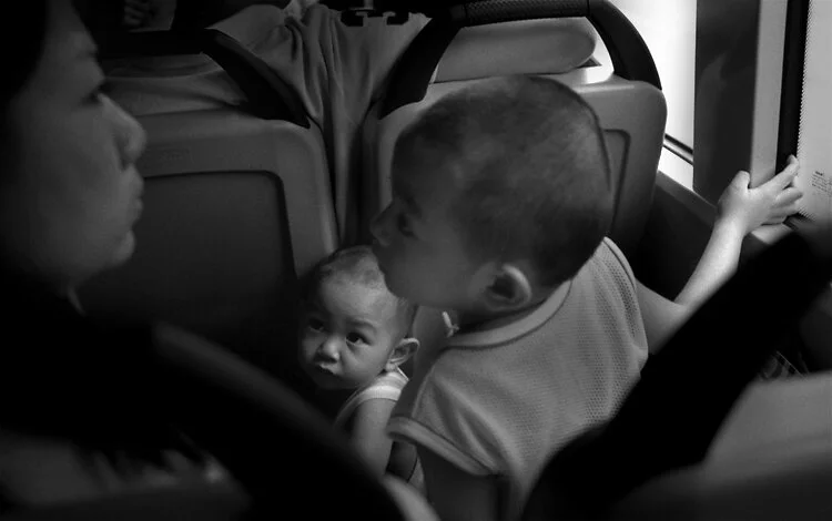 Kid on a bus, Singapore