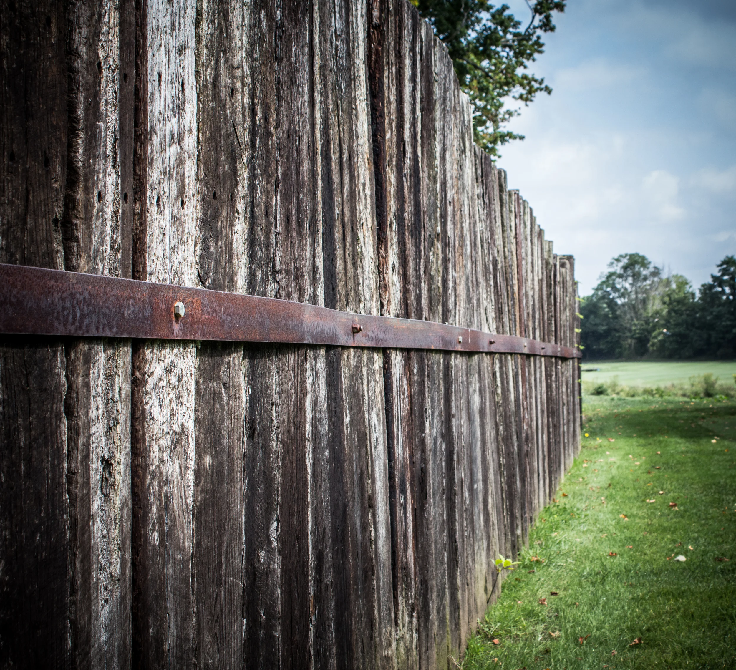 Interesting retaining wall at Fowlers Mill Golf Course