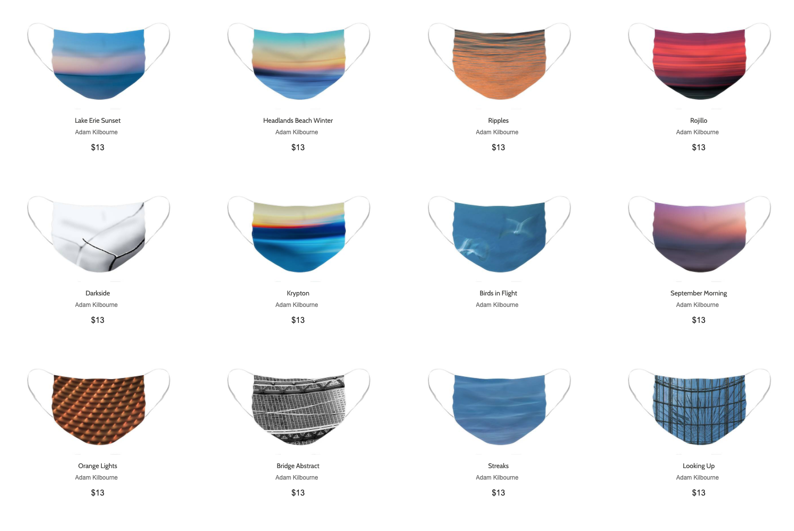 Face Masks Available for Purchase