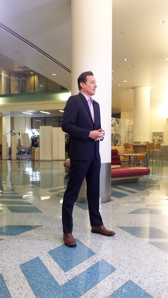 Clayton Sandell reporting live to GMA from Children's Hospital