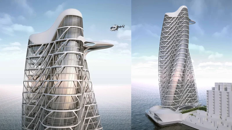 Strata Towe Location: Abu Dhabi Architect: Asymptote Developer: Aldar Properties PJSC Structural Engineer: ARUP