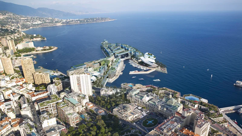 Monte Carlo Land Extension Location: Monte Carlo, Monaco Developer: Monte Carlo Sea Land Design: Studio Daniel Libeskind with Arata Isozaki, Andrea Maffei and Alexandre Giraldi Landscape: West 8, Rotterdam Structural Engineer: ARUP