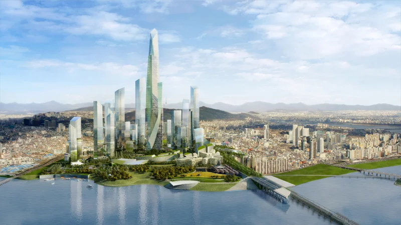 Archipelago 21 Location: Seoul, South Korea Developer: Dream Hub Architect: Studio Daniel Libeskind Landscape: Martha Schwartz Partners Structural Engineer: ARUP 