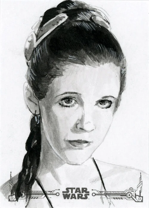 2020 Topps Star Wars Return of the Jedi Black & White_38_Slave Leia.jpg
