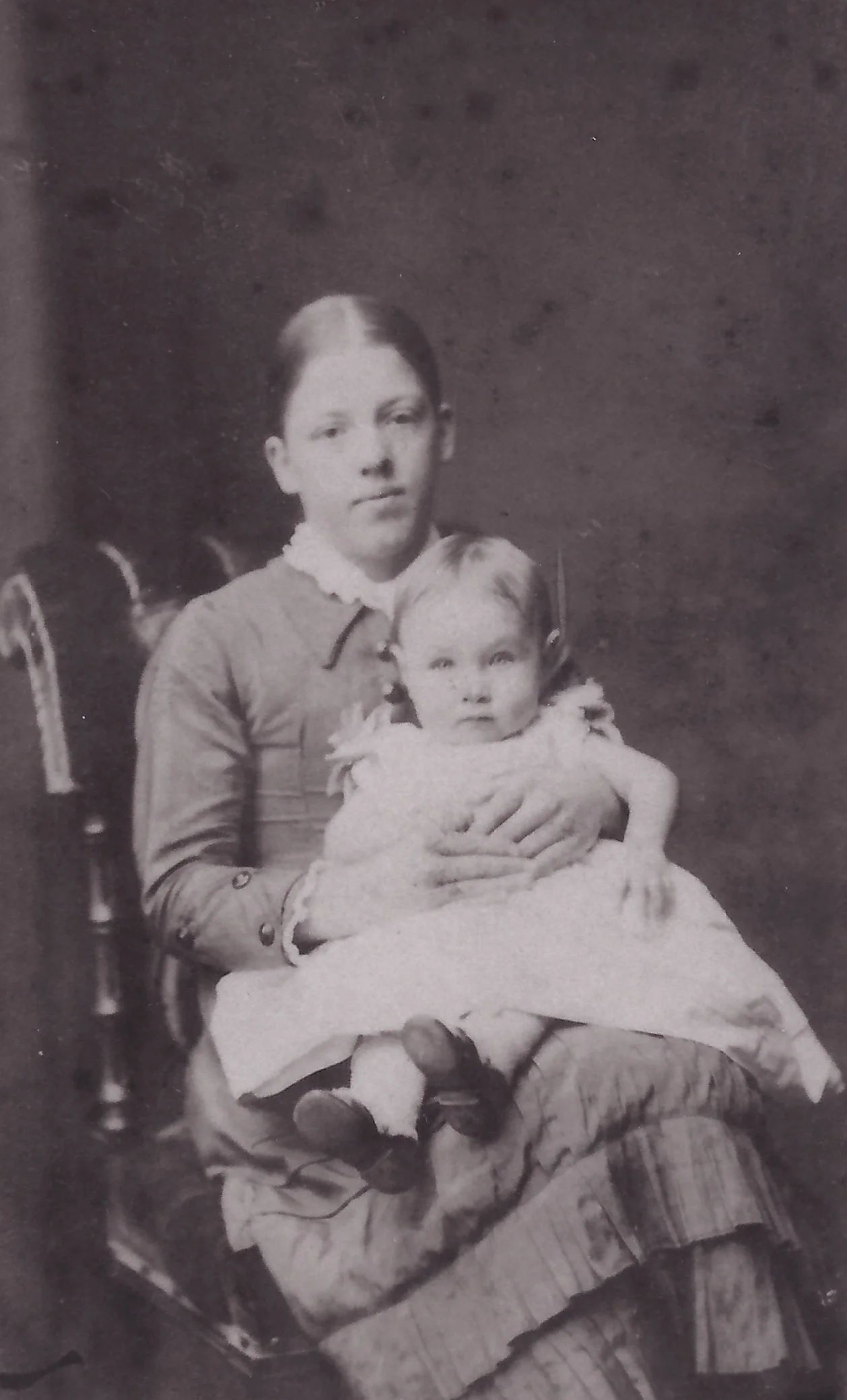 Florence on the knee of Jane Heaton/Freestone/Harding