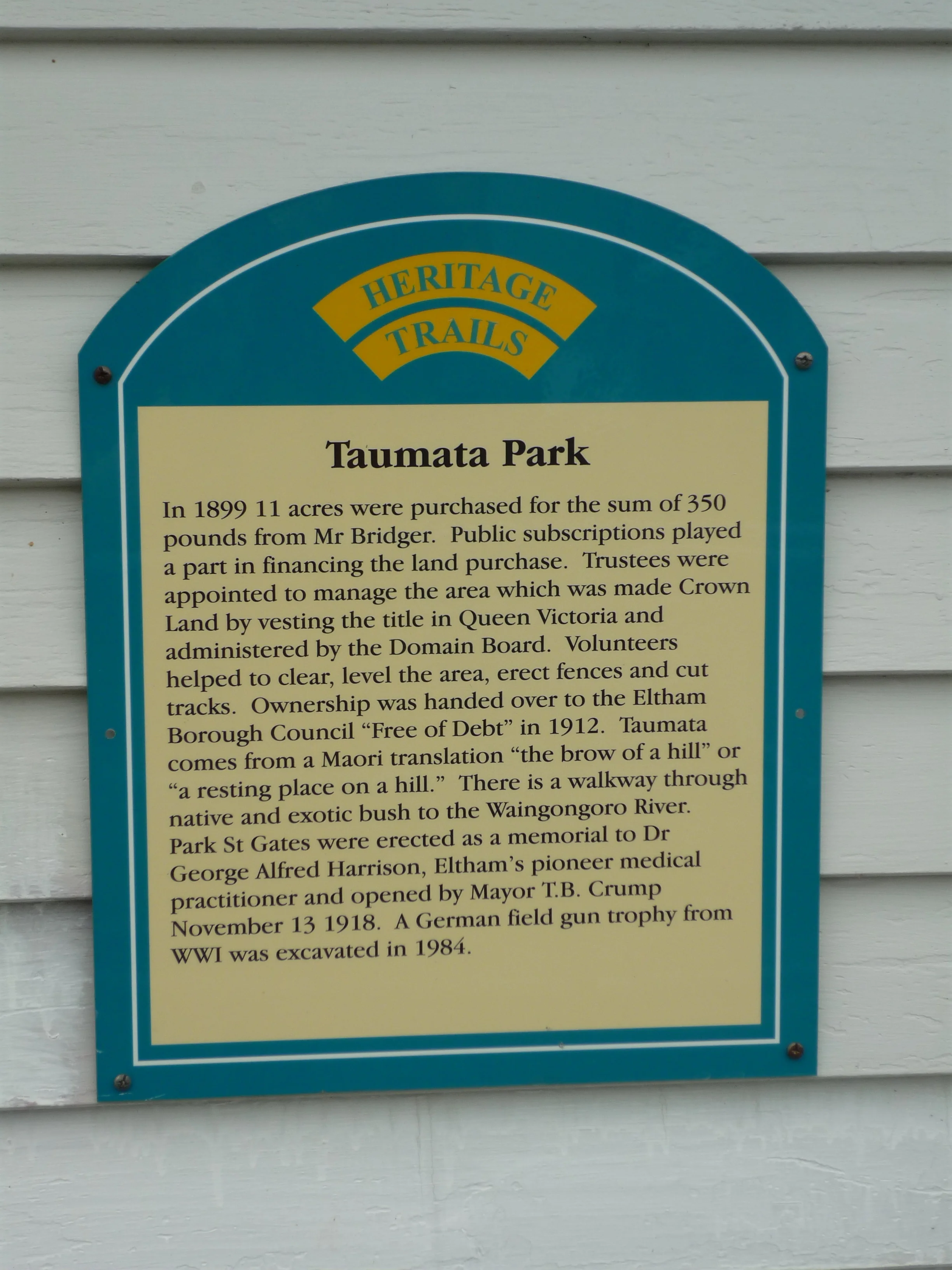Taumata Park, Eltham