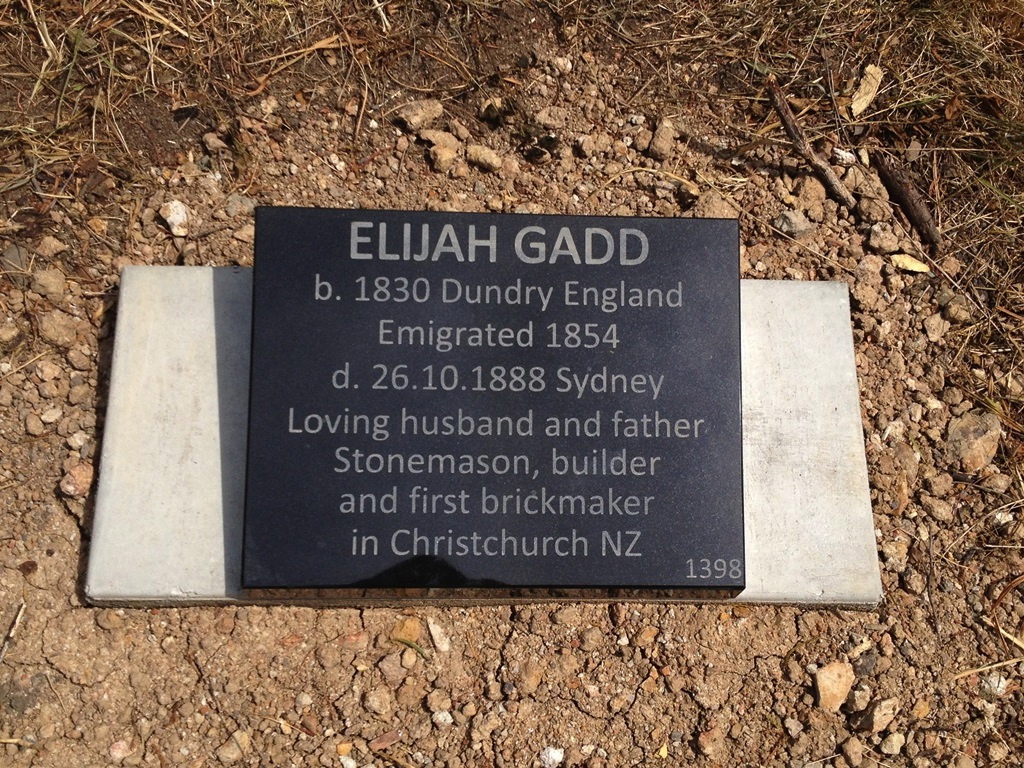 Gravestone for Elijah Gadd