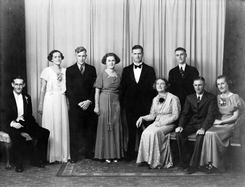 Anderson Family at the Wedding of Eric Robert and Hazel Emily Anderson