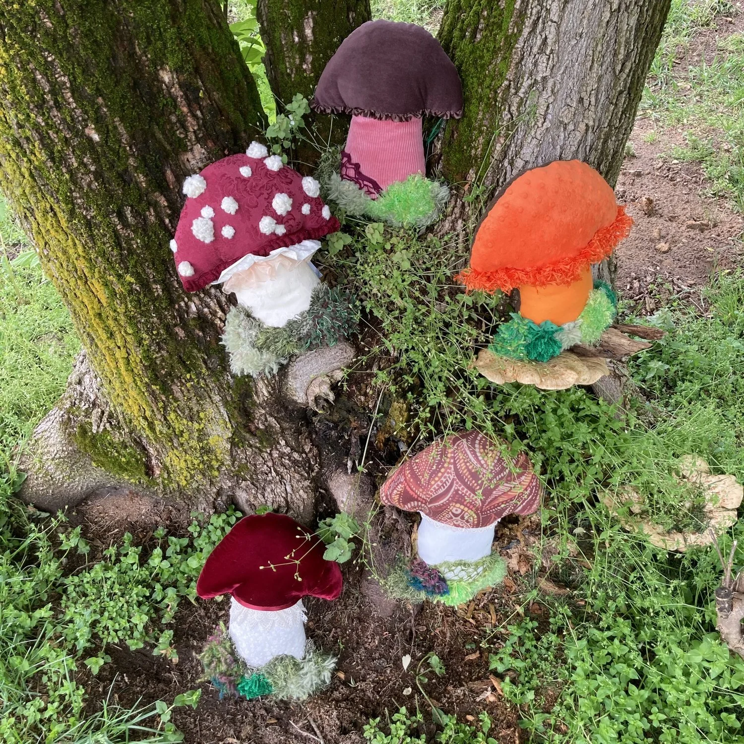 Mossy Plushy Mushrooms