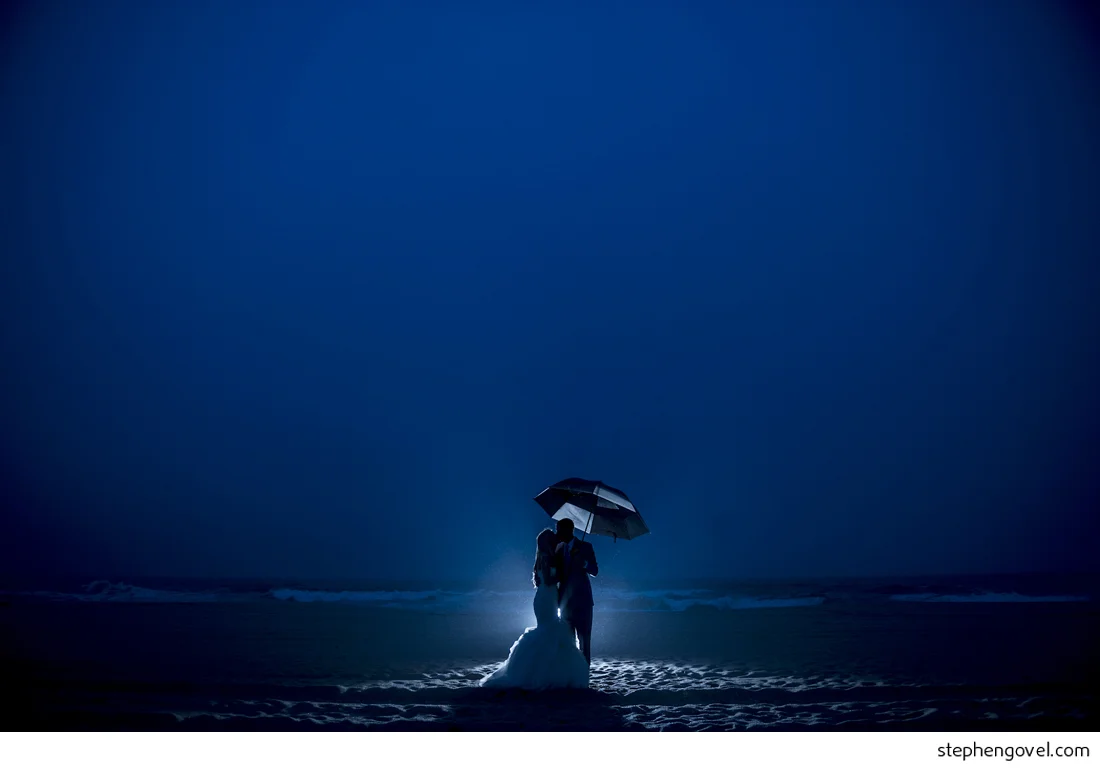 new jersey beach wedding breakers rain