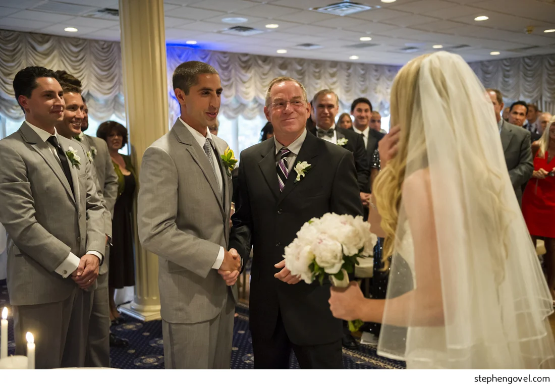 new jersey beach wedding breakers rain