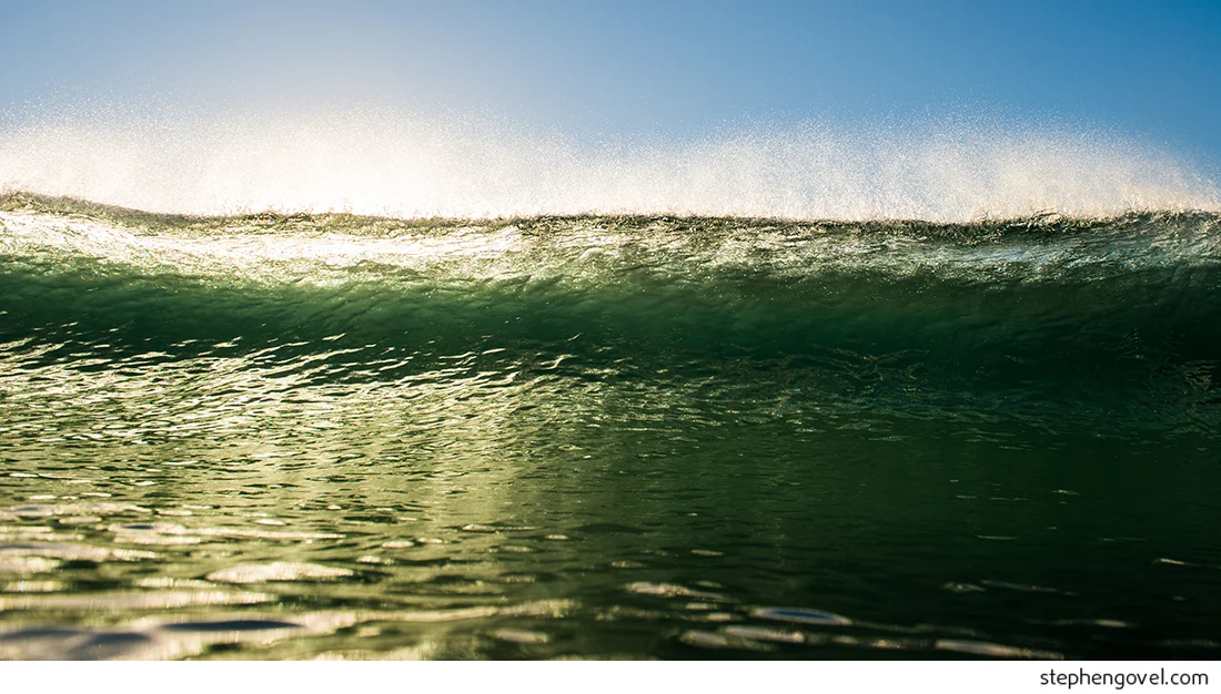 long reef sunrise surf underwater nsw australia