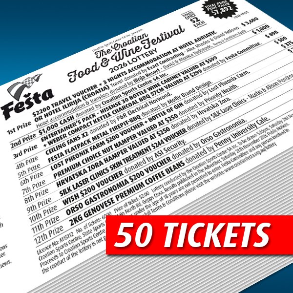 Lottery Tickets - 50 Pack