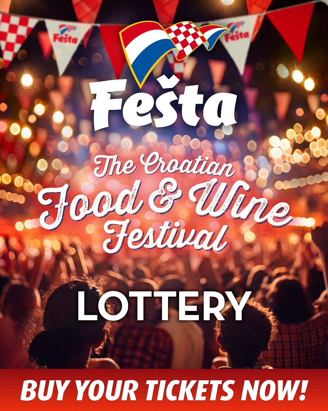 📣 The Fe&scaron;ta LOTTERY is LIVE!!! 🙌 Featuring a fantastic 1st Prize worth $3600! Generously donated by our friends at @exactcontractingservices, @ilirijaresort - Hotels &amp; Villas and @italktravelandcruise_glynde + many more great prizes to b