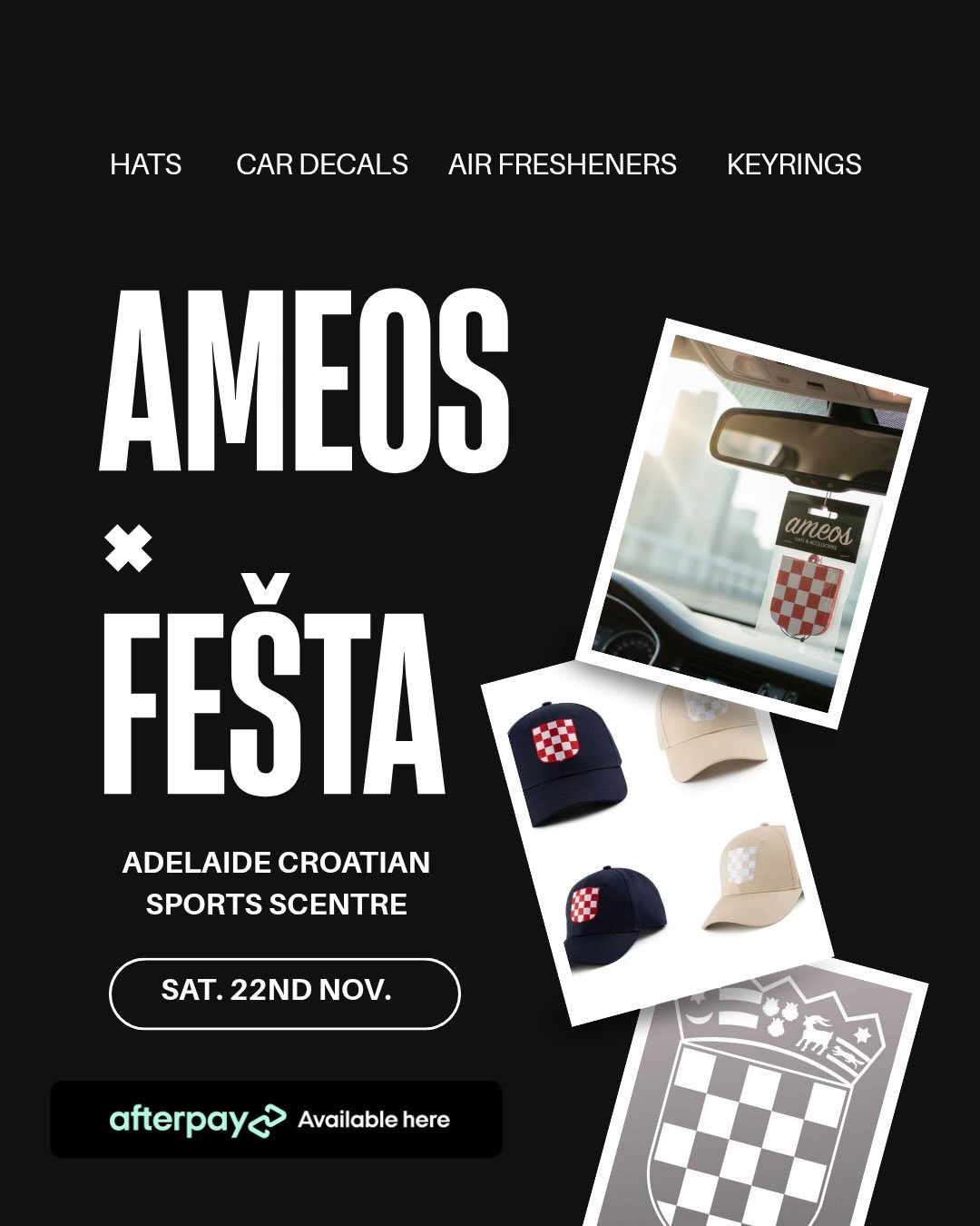 Do not forget to browse our gift stalls filled with Croatian inspired goodies, handmade pieces, stone works with crosses from our wonderful stalls @ruzo_hr.universe , @ameos.com.au and @croatianstonesouvenirs . You will find stylish accessories and u