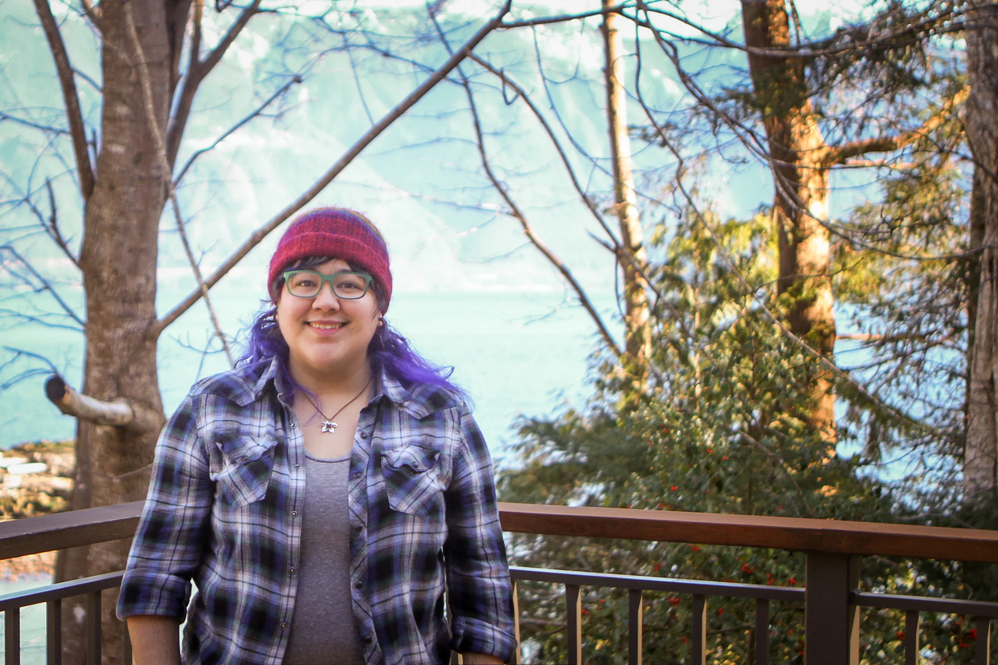 Me, being queer outdoors on Gambier island.