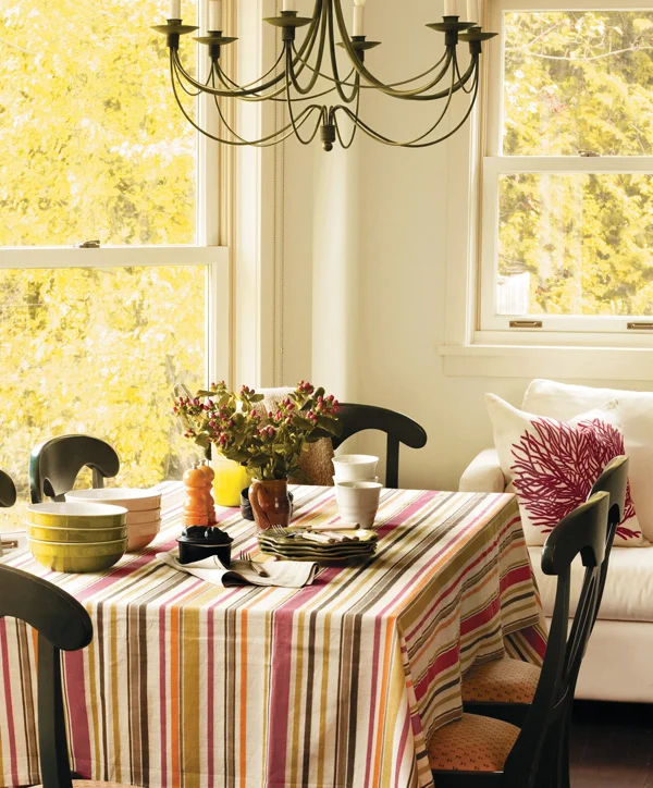 Room featuring the PPG color palette "Queen Bees, Nuts &amp; Berries"
