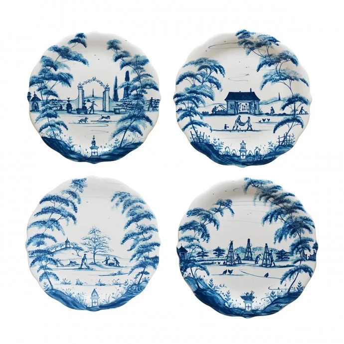 Juliska's Country Estate party plates in Delft Blue