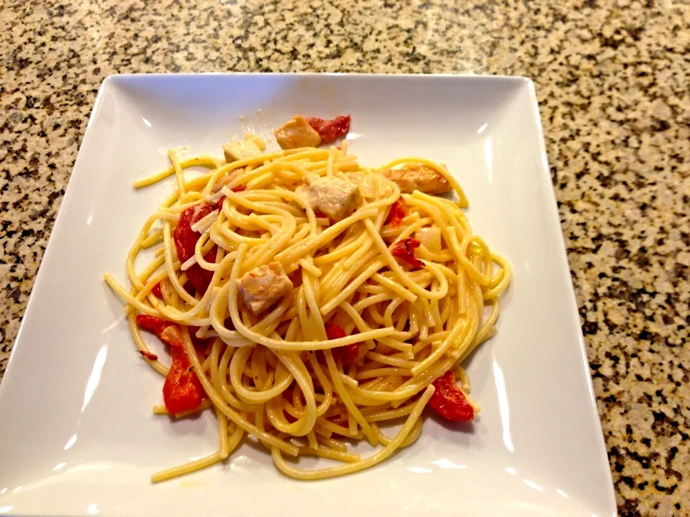 Chef Joel & Jenn: Roasted Red Pepper Chicken Pasta