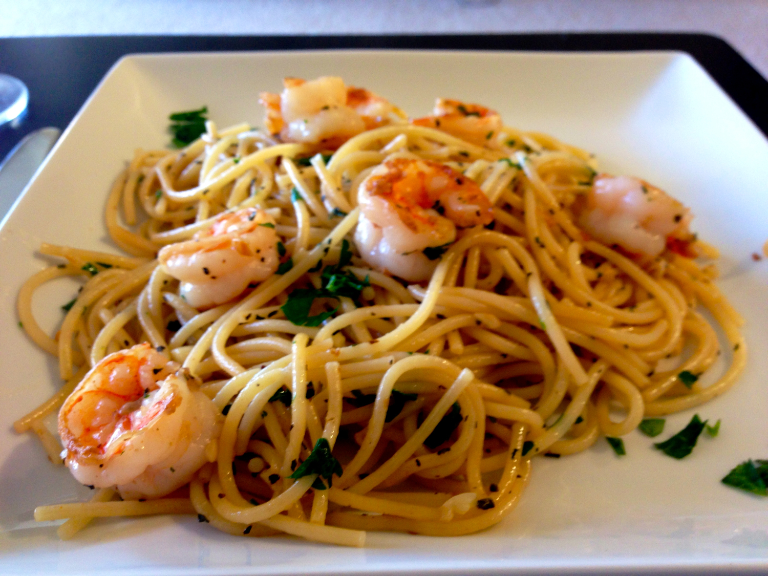 Chef Joel & Jenn: Fresh Herb and Garlic Pasta with Shrimp