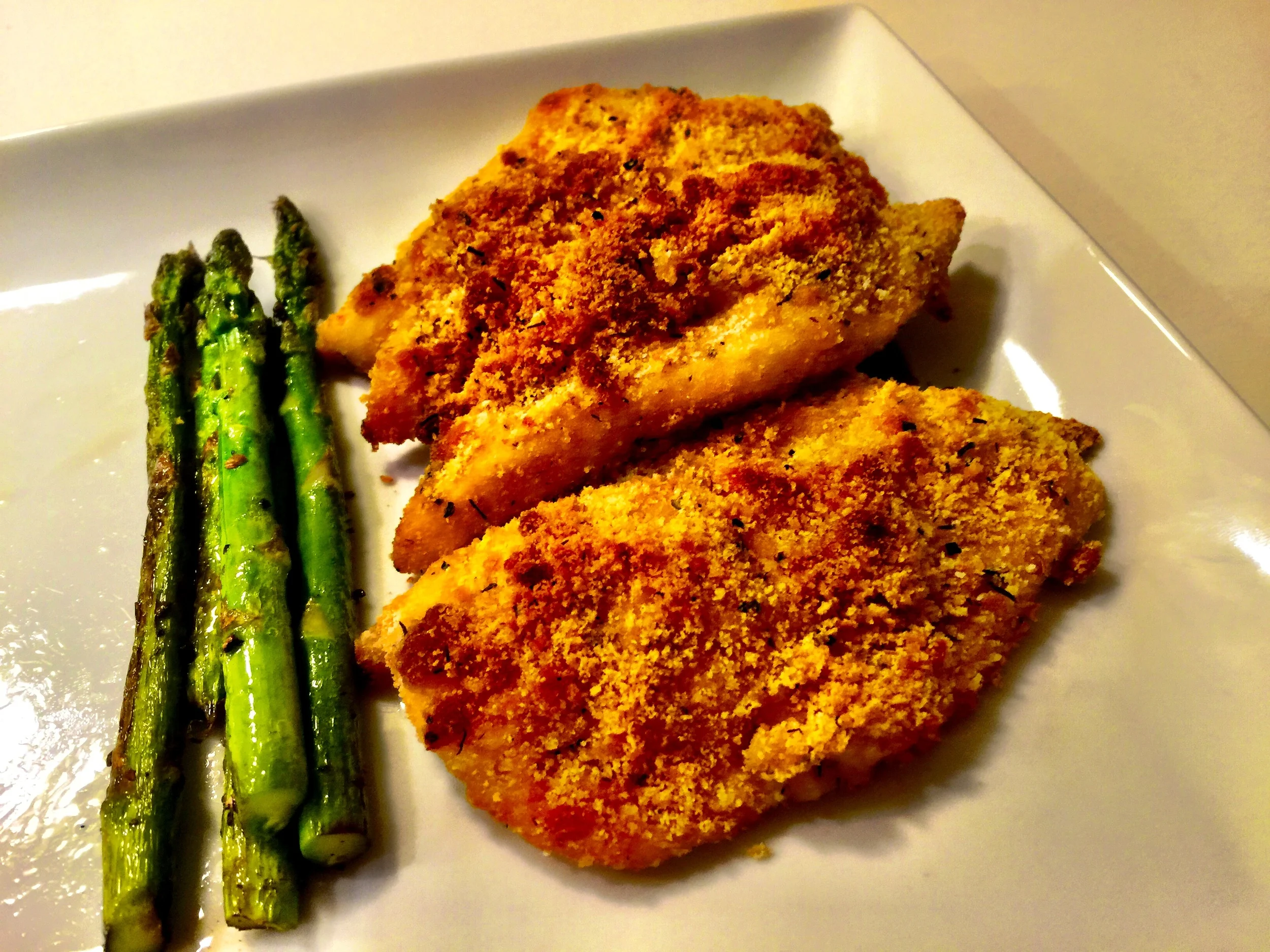 Chef Joel & Jenn: Oven Fried Parmesan Chicken