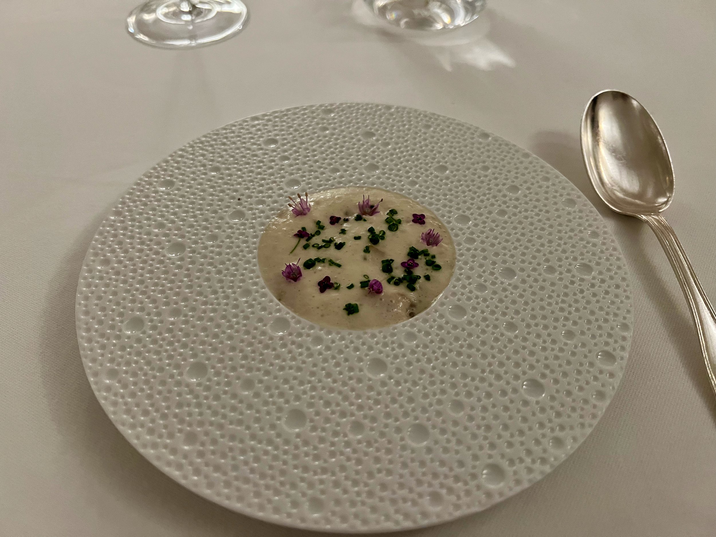 Gillardeau oysters, soya & yuzumulsion