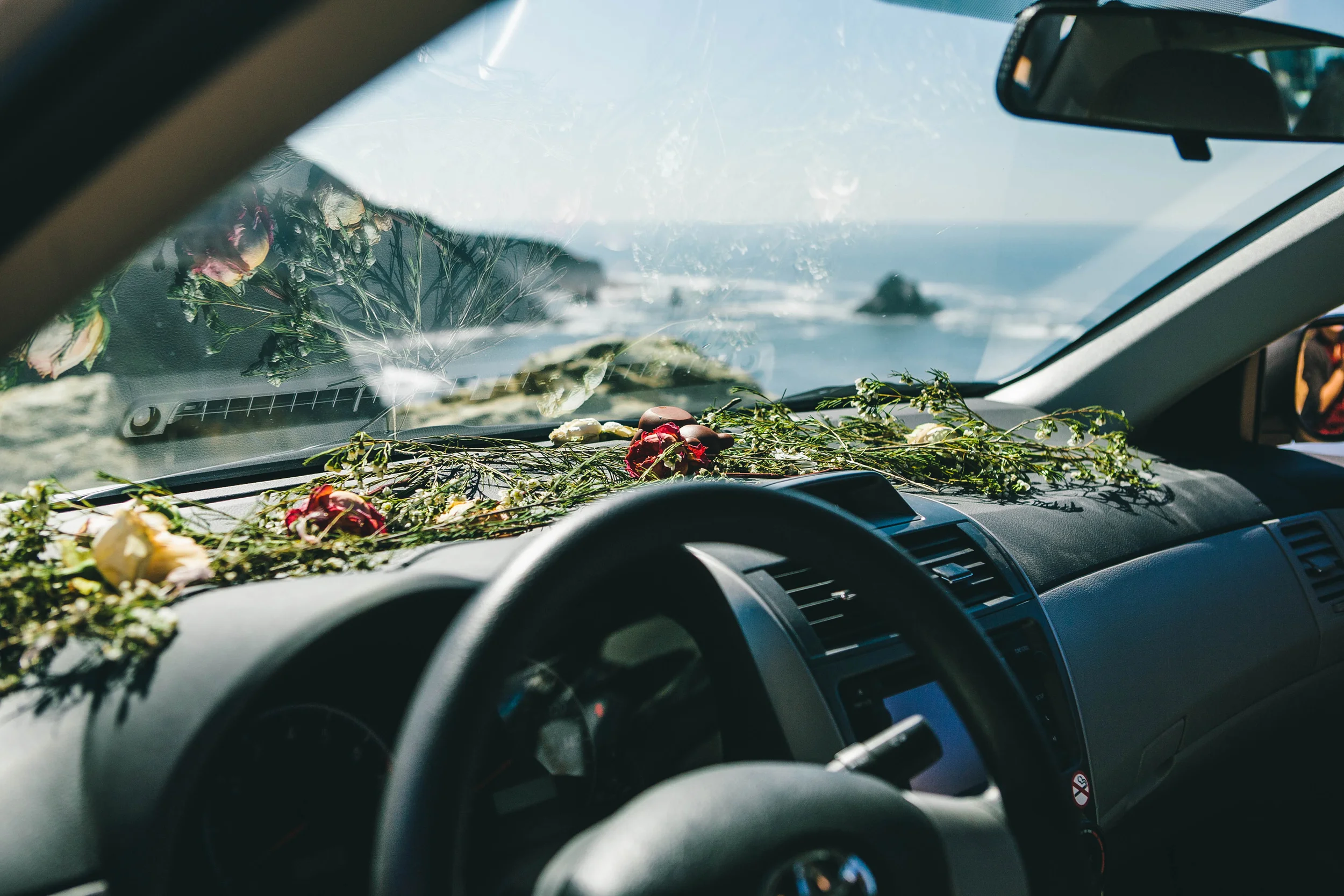 We left flowers all along the way.