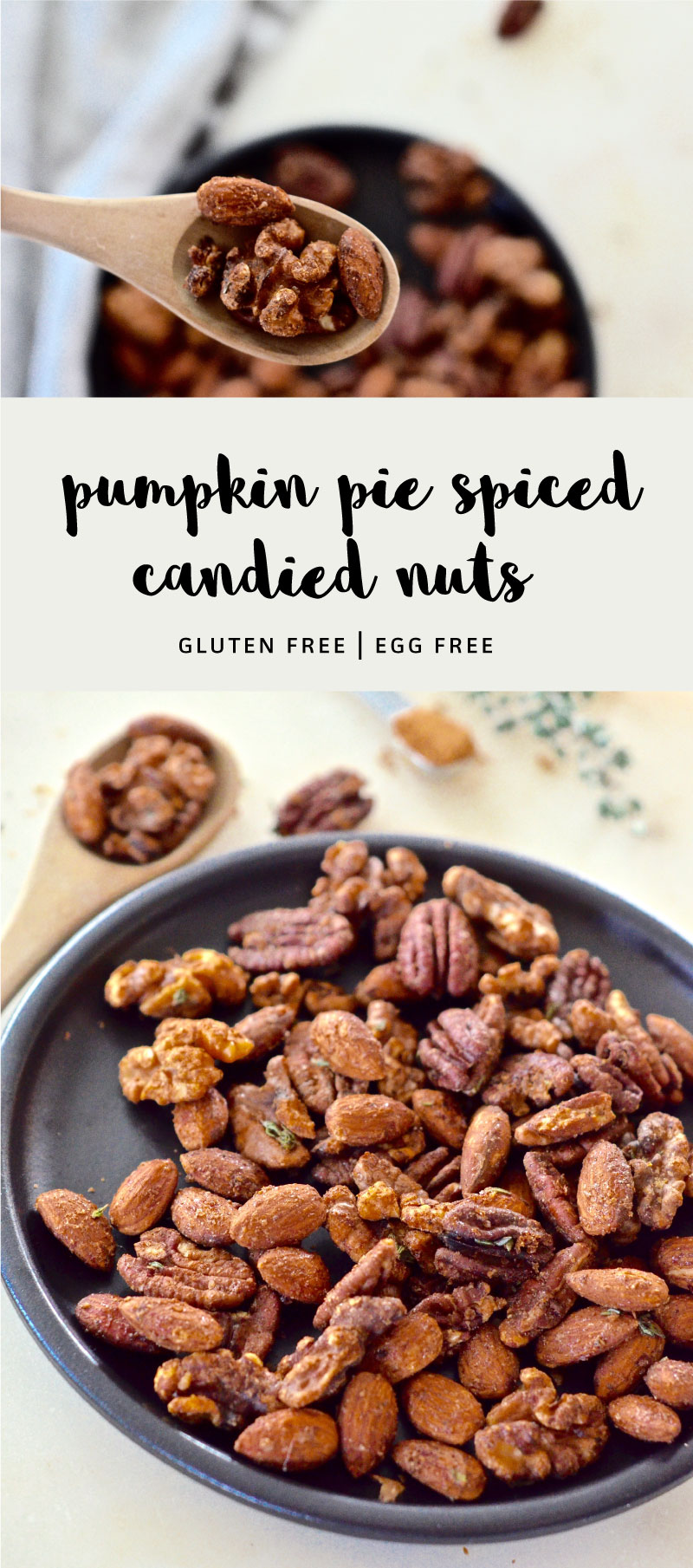 pumpkin pie candied nuts recipe | puremamas