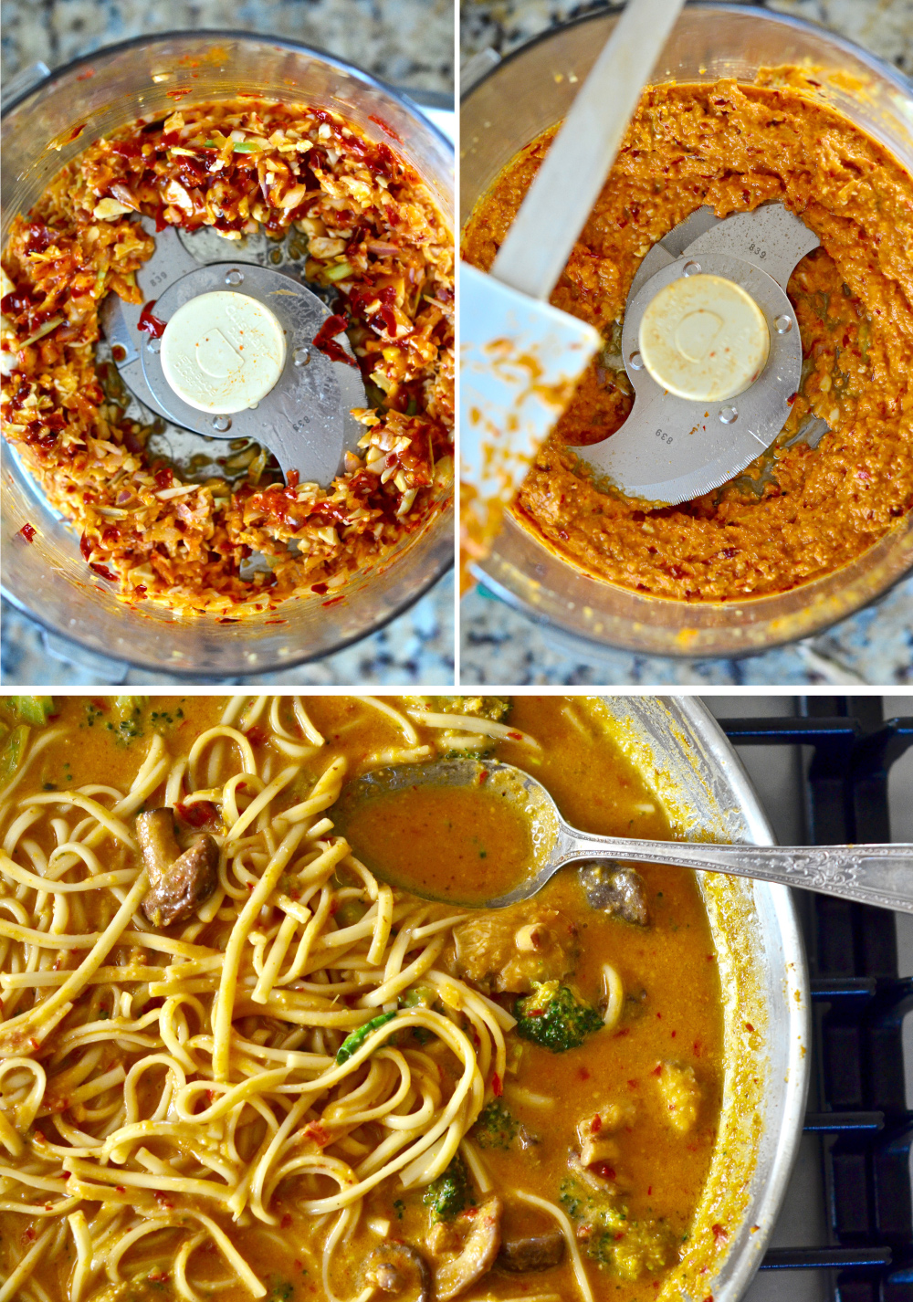 Homemade Vegetable Laksa Soup with Noodles. Recipe via @PureMamas | gluten-free vegan