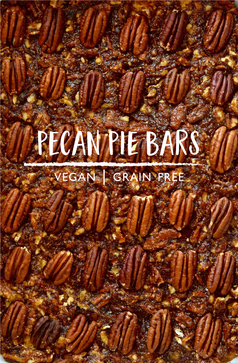 pecan pie bars || gluten-free grain-free dairy-free [vegan] @julinovotny #puremamas recipe
