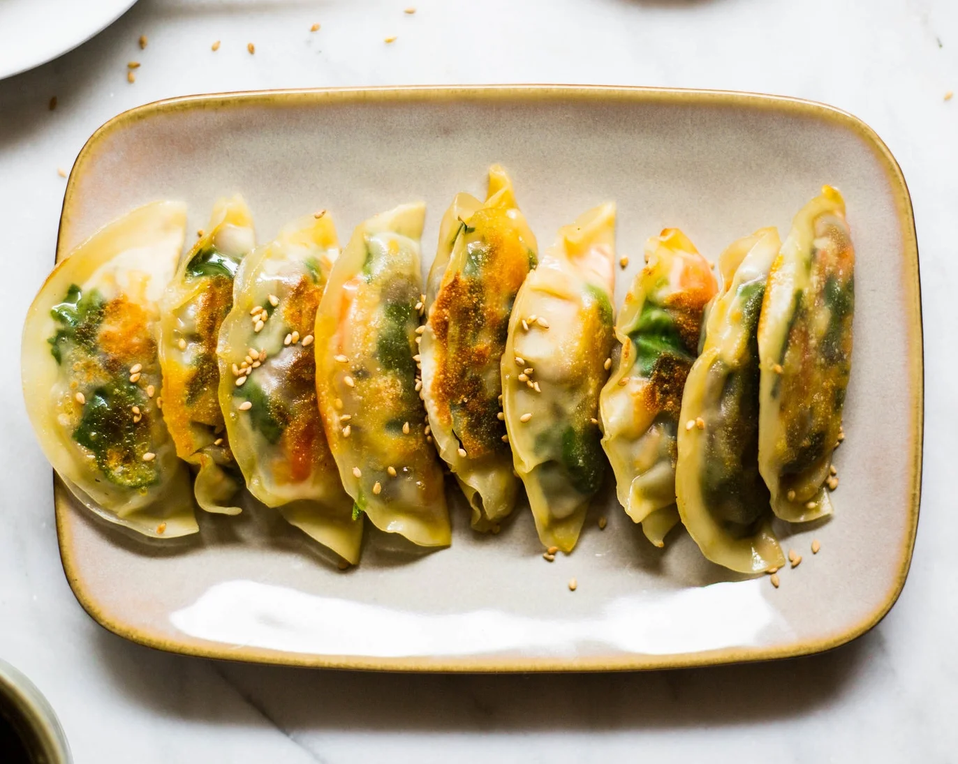 Delicious Mushroom Spinach PotstickersPURE KITCHEN