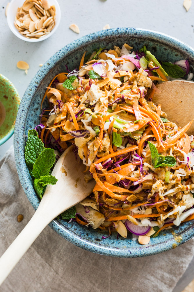 Healthy Chinese Chicken Salad | Recipe Makeover | Vegan