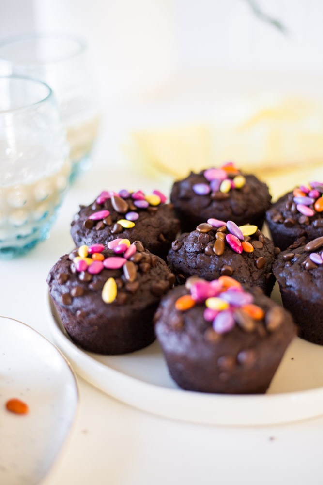 Vegan Chocolate Easter Muffins